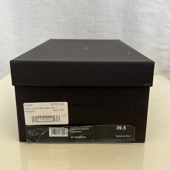 Marsèll Suede Slide Sandals Scalzato Hazelnut Tan 9.5/39.5 Italy NWOT w/Box,Bag - Picture 7 of 8